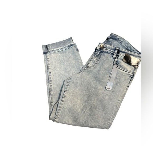 KUT from the kloth acid wash roll up cropped jeans 10 NWT - Picture 2 of 7